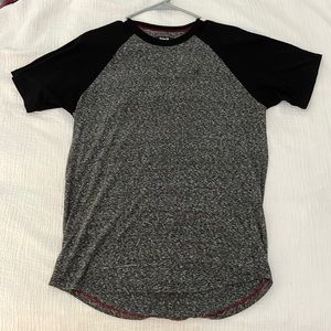 Hurley Mens Black/Grey T-Shirt - Medium